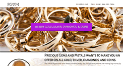 Desktop Screenshot of preciousgemsandmetals.com