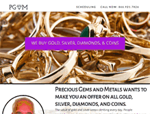 Tablet Screenshot of preciousgemsandmetals.com